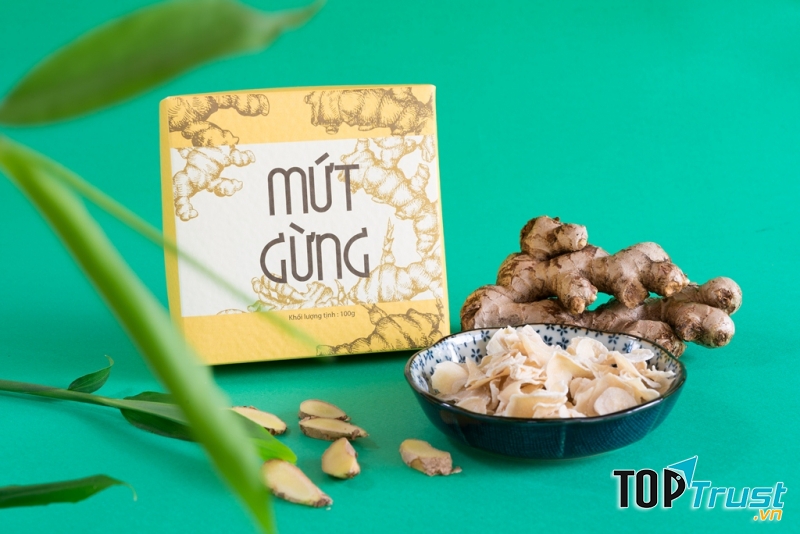 Mứt gừng bánh tẻ Nguồn Sống