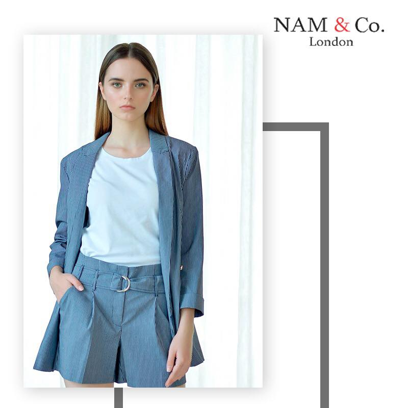 Bộ suit sọc navy tại Nam & Co