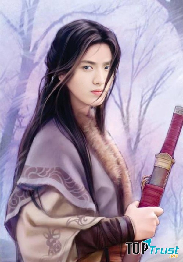 Tạo hình nhân vật cổ trang không thua kém bất cứ diễn viên kỳ cựu nào.