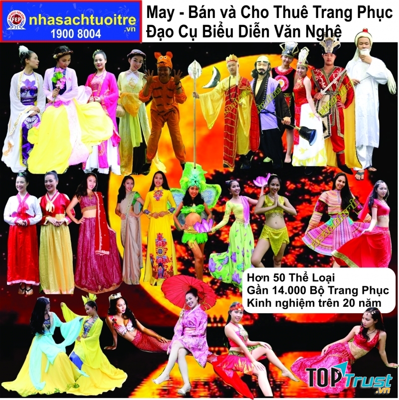 Nhà Sách tuổi trẻ - địa chỉ thuê trang phục biểu diễn hàng đầu tại Cần Thơ