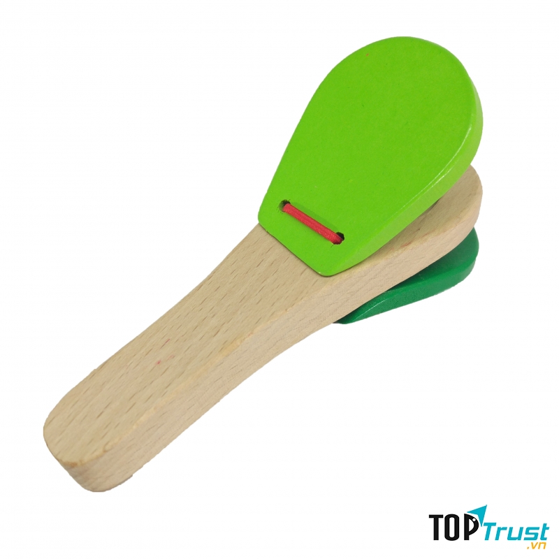 Nhạc cụ được làm từ chất liệu gỗ tự nhiên cao cấp, thân thiện với môi trường sẽ giúp các bé nhận biết âm thanh