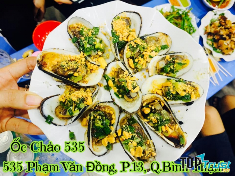 Sò dẹo nướng mỡ hành