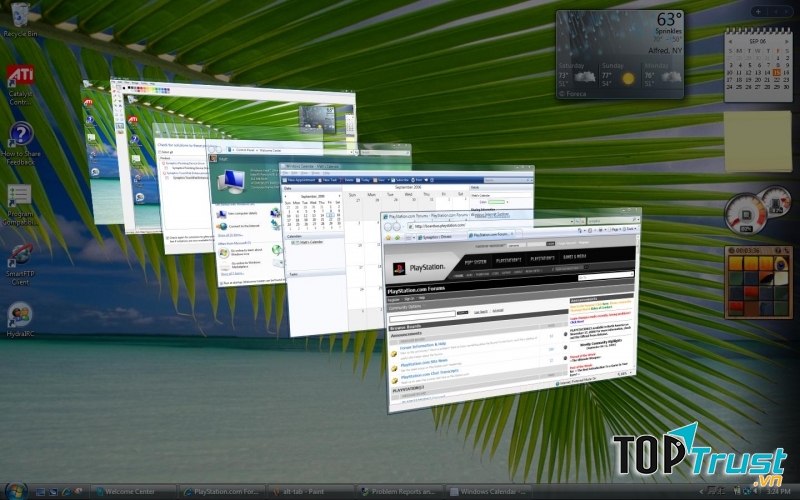 Chuyển cửa sổ với phong cách 3D cực đẹp