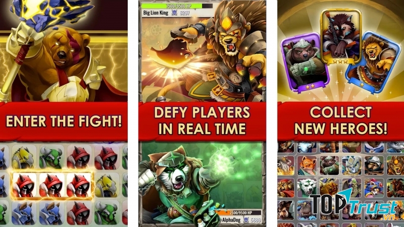 Giao diện game Primal Legends