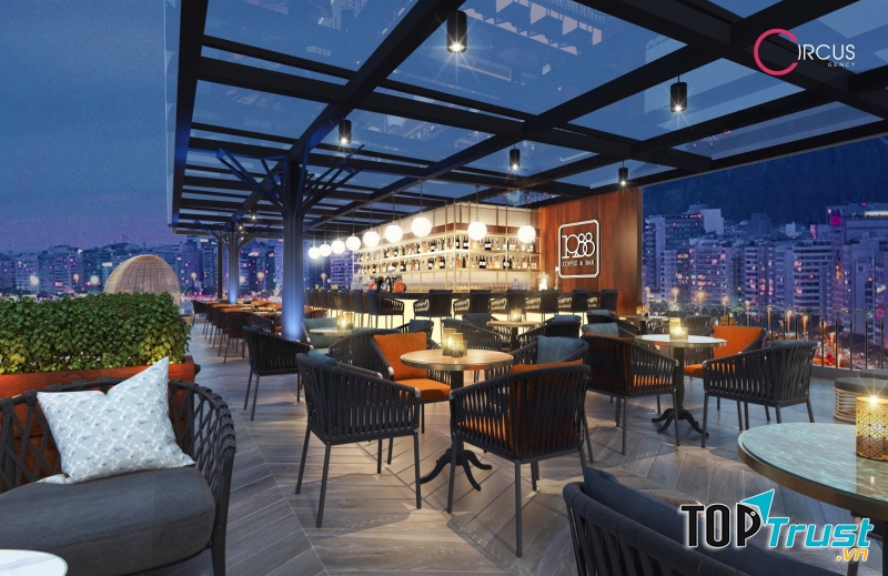 1988 Coffee & Bar được mệnh danh là một trong những quán có view đẹp bậc nhất Hạ Long.