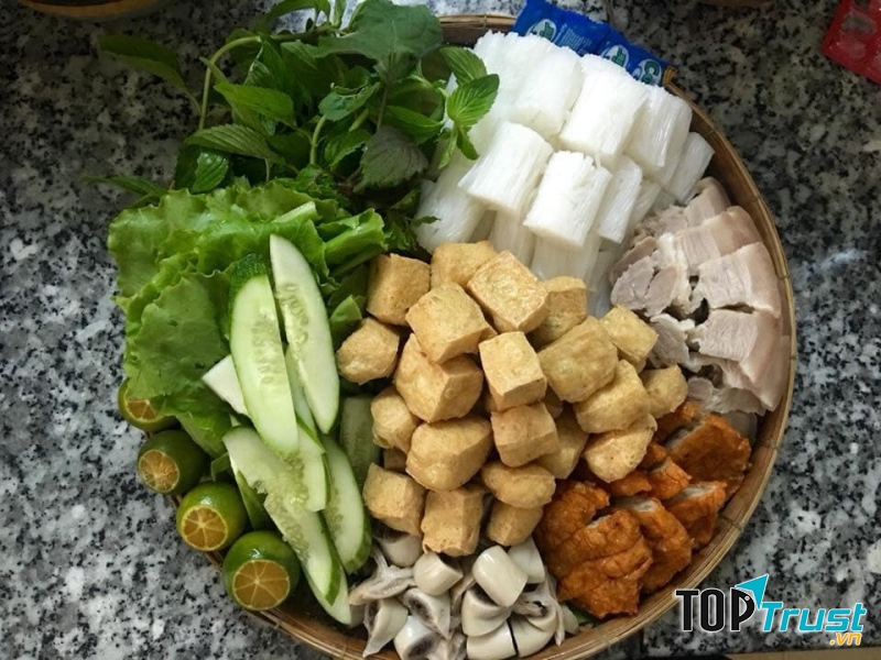 Bún đậu mắm tôm quán Mẹt