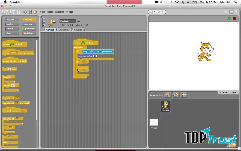 Phần mềm làm phim hoạt hình miễn phí Scratch