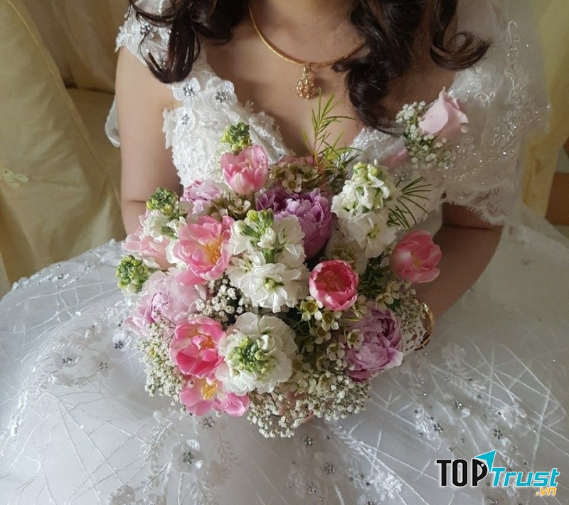 Hoa cưới xinh xắn. Ảnh từ facebook của shop