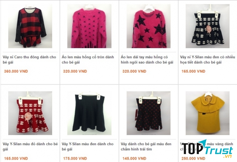 Các sản phẩm được bày bán tại Shop Hạnh Mode