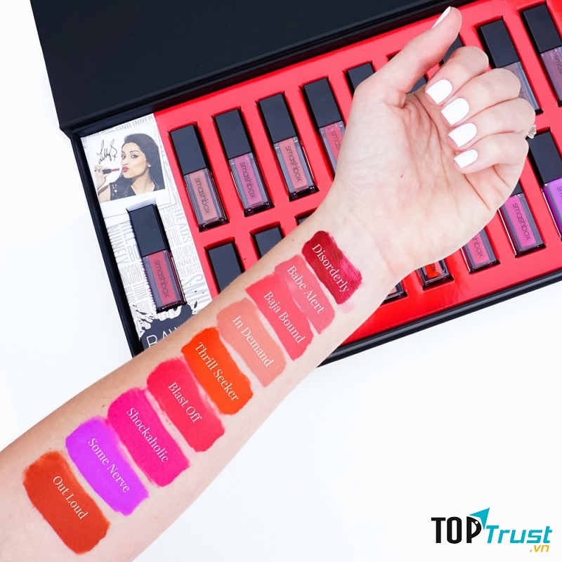 Smashbox Liquid Lipstick Colors.