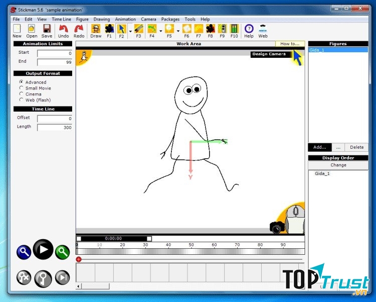Phần mềm làm phim hoạt hình Stickman 5.6