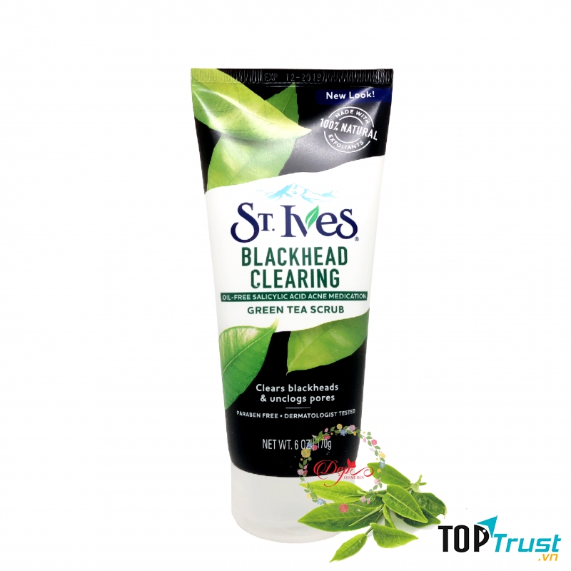 Sữa Tẩy Tế Bào Chết St.Ives Blackhead Clearing Green Tea Scrub