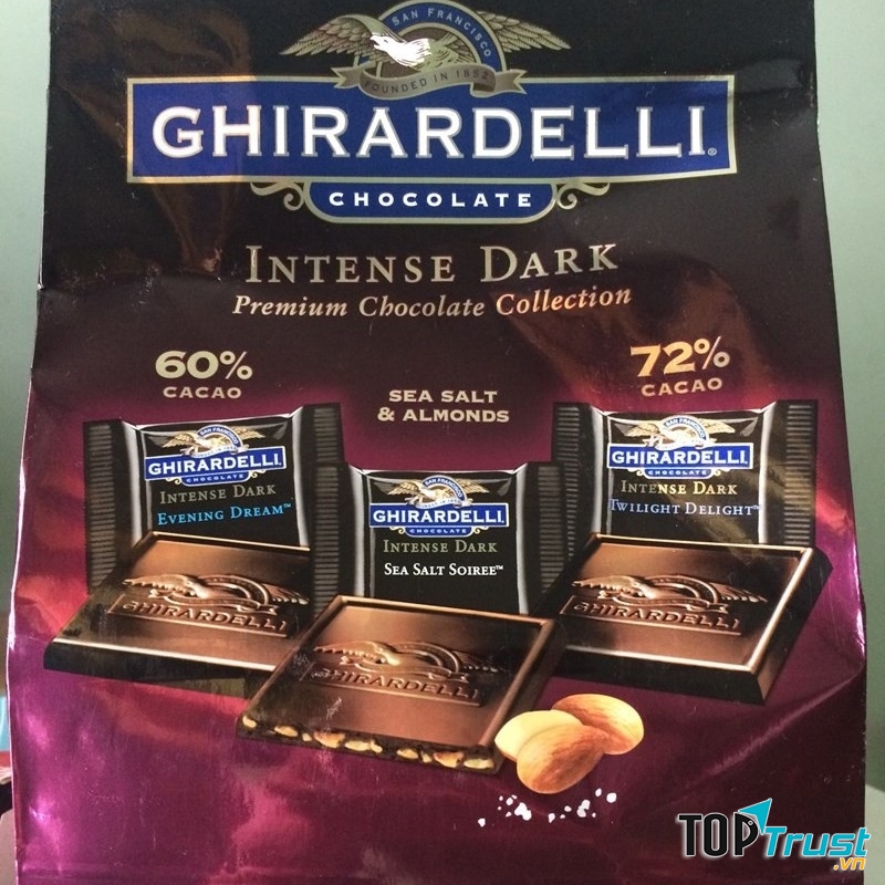 Sản phẩm chocolate thuộc thương hiệu Ghiardelli