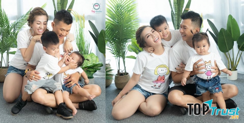 Khoảnh khắc đáng yêu của gia đình nhỏ được chụp bởi Tí Nị studio