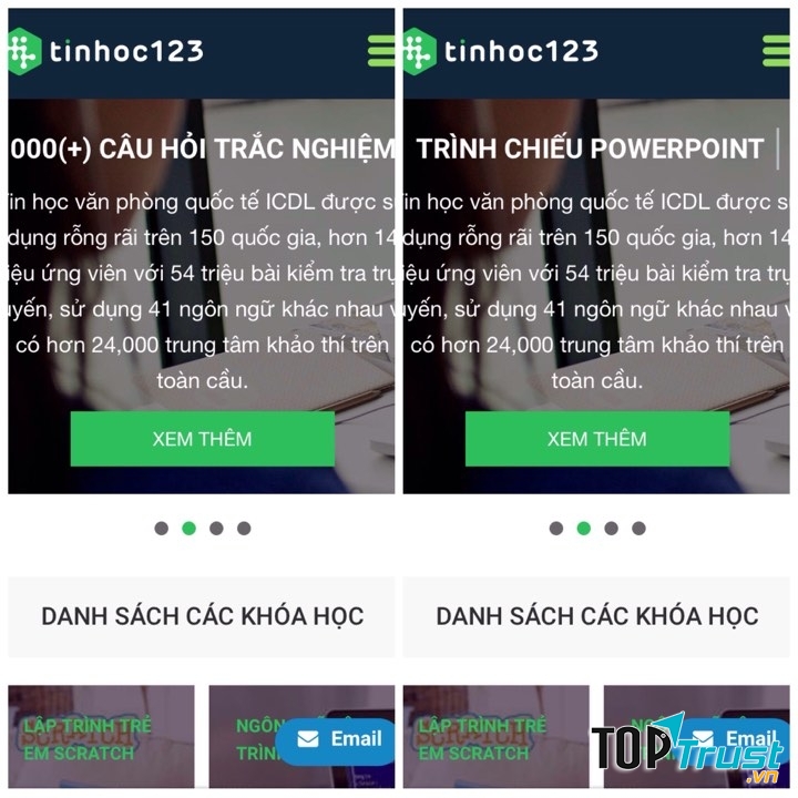 Trang chủ của Tin Học 123