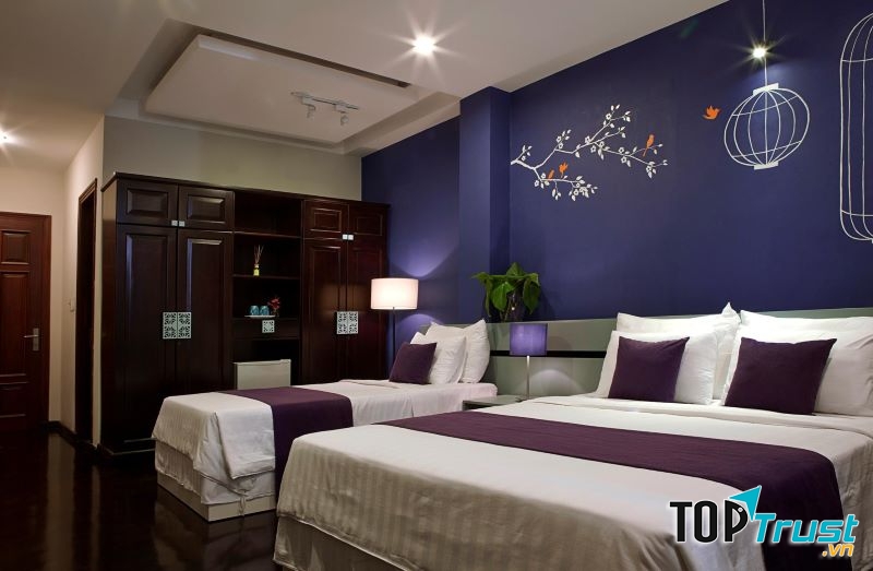 Phòng được trang trí hiện đại, tiện nghi