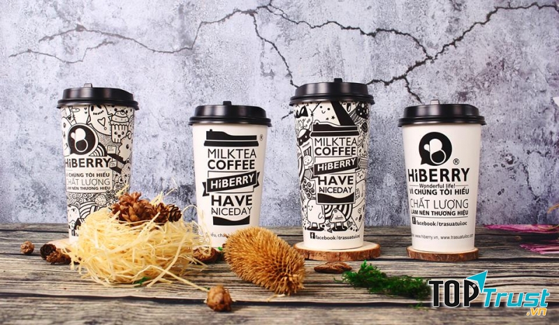 Mẫu ly của quán thiết kế đẹp mắt