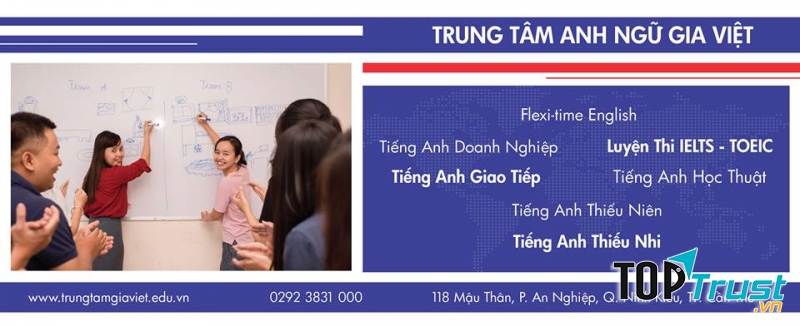 Trung tâm Anh Ngữ Gia Việt với nhiều khóa học đa dạng khác nhau