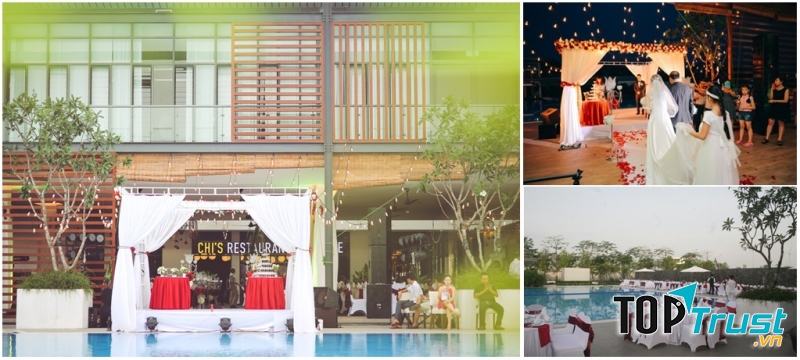 Không gian tổ chức tiệc cưới đẹp và lãng mạn