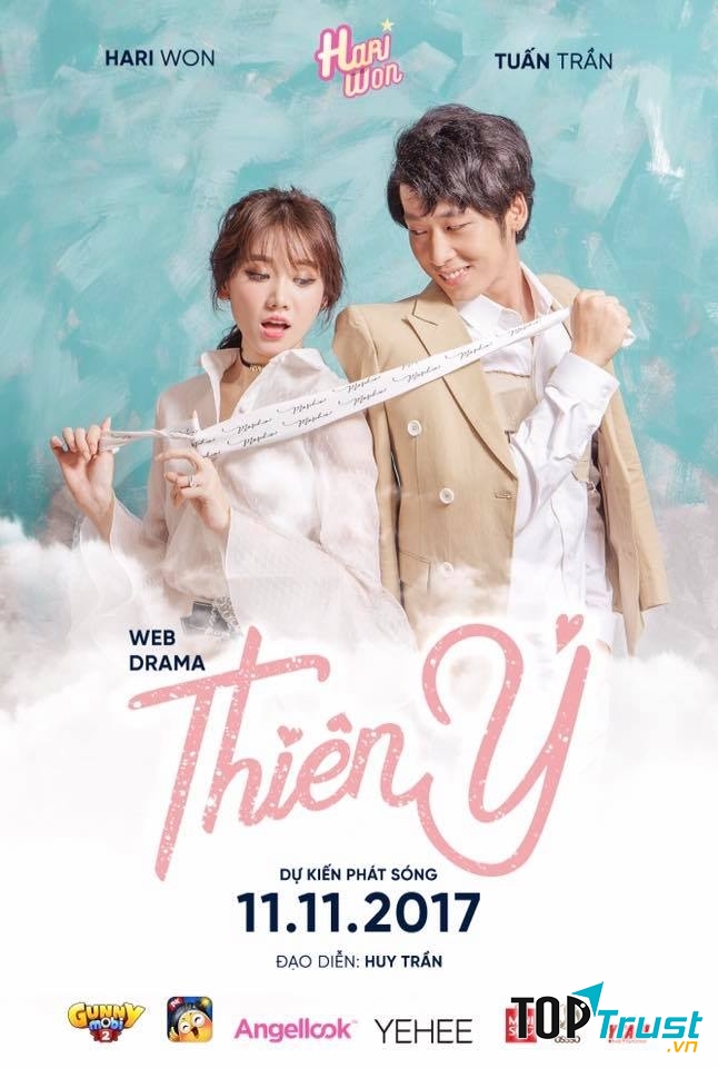 Tạo hình của Tuấn Trần và Hari Won trong web drama Thiên Ý