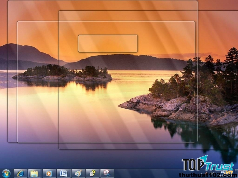Nếu đây là hình nền Desktop của bạn và bạn muốn thấy một lát hãy bấm Windows + Space