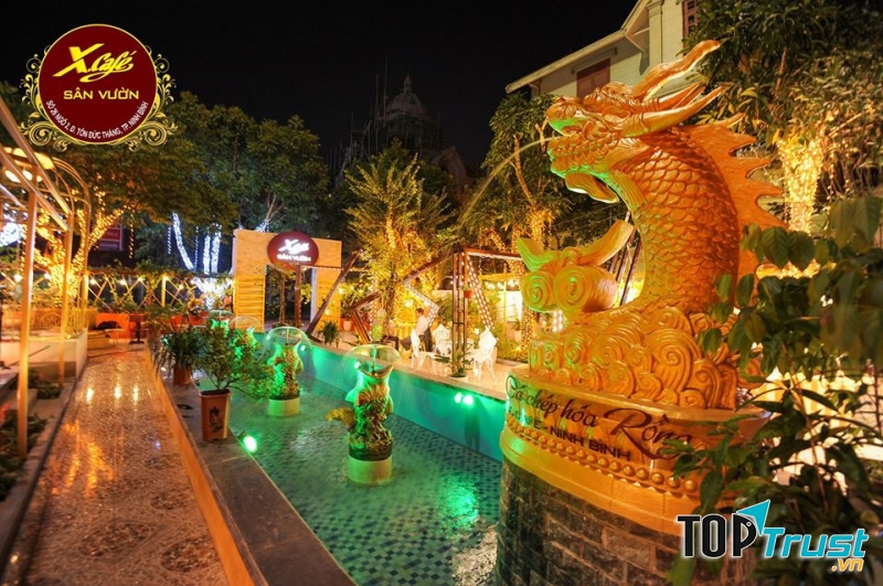 Không gian XCafe Sân vườn