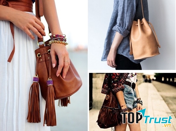 Túi bucket là xu hướng túi làm khá nhiều cô nàng phải điên đảo.