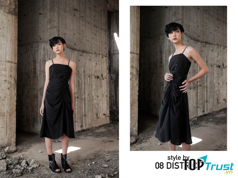Thời trang của 08 Dstict với màu đen đặc trưng