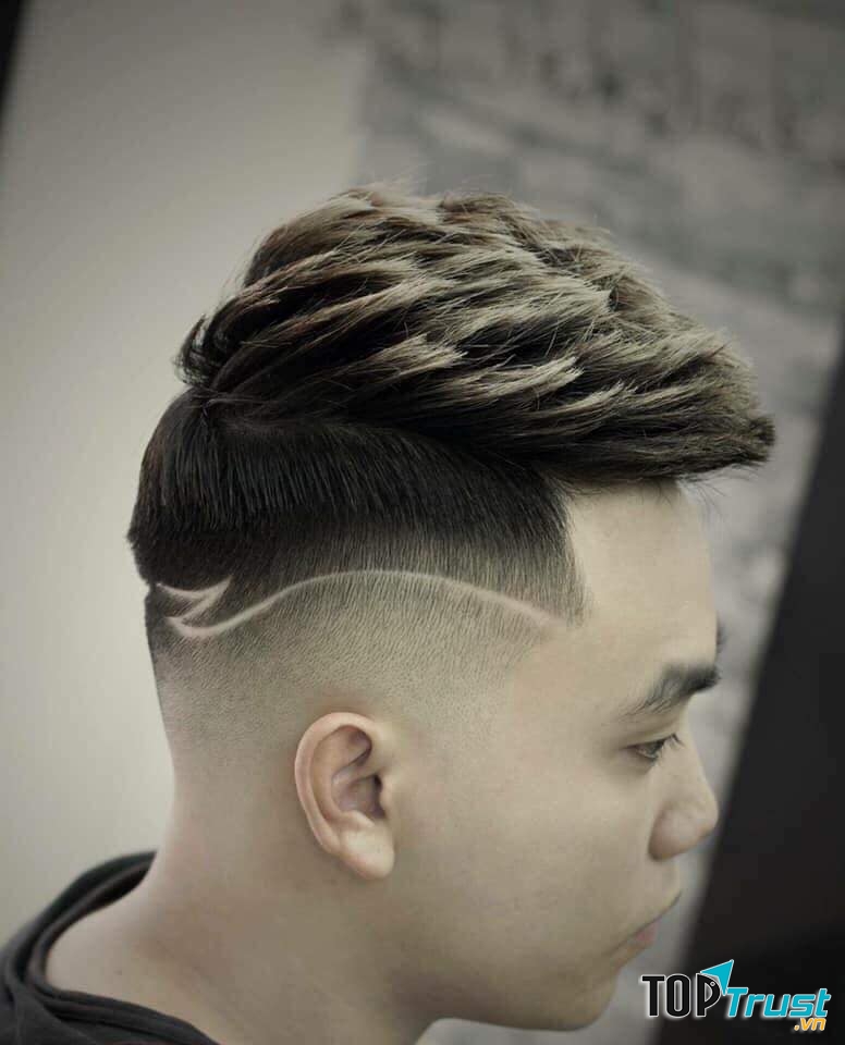 Mái tóc được tạo kiểu bởi barder 24 shine Lào Cai