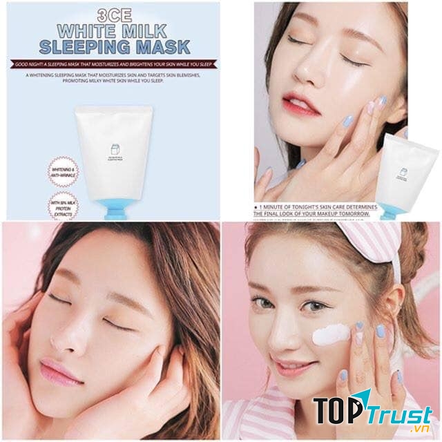 3CE White Milk Sleeping Mask