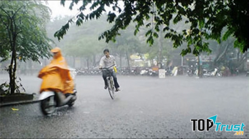 Mặt đường sạch bóng, tưởng như vừa có ai đó mới dọn xong.