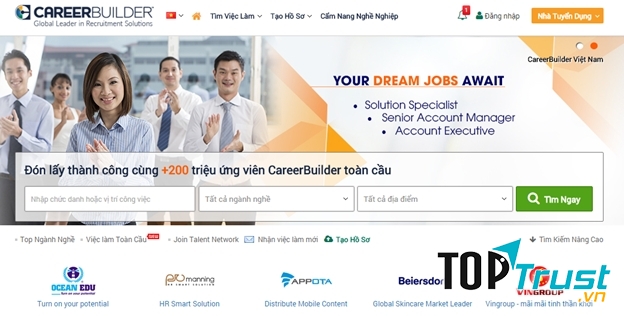 ( Careerbuilder.vn là một website tìm kiếm việc làm tuyệt vời dành cho bạn)