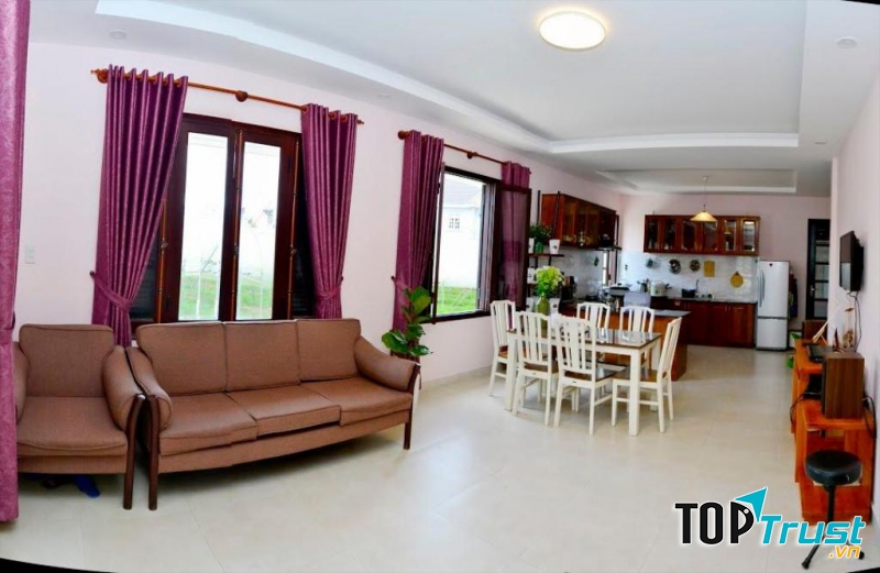 Đây là dạng căn hộ nhỏ đầy đủ tiện nghi, không gian thiết kế đón ánh sáng, thoáng mát