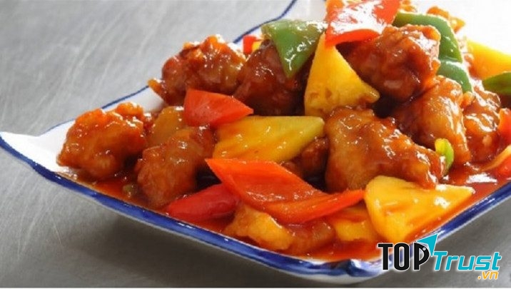 Món gà xào chua ngọt