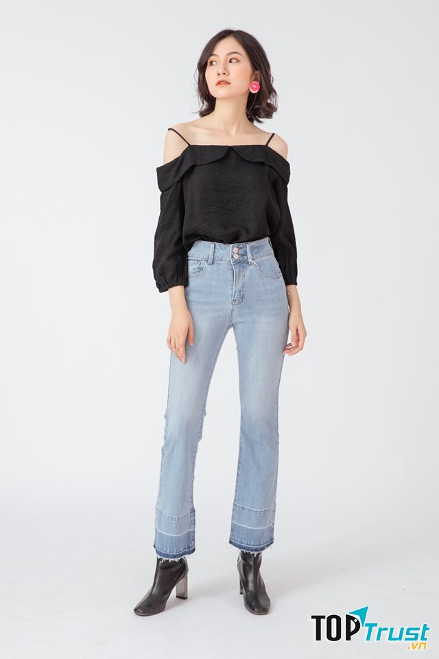 Jean chủ yếu là hàng Việt nam xuất khẩu, vải rất mềm nhưng không bị bai dão khi mặc