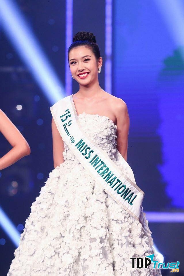 Á hậu Thúy Vân tại cuộc thi Miss International ( nguồn internet)