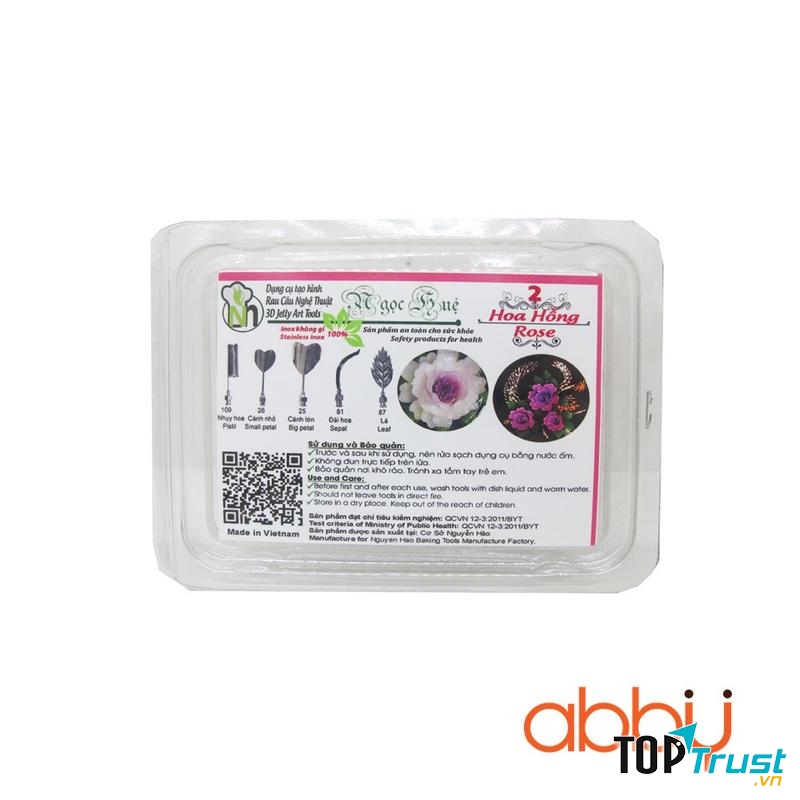 Bộ kim làm thạch 3D hoa hồng