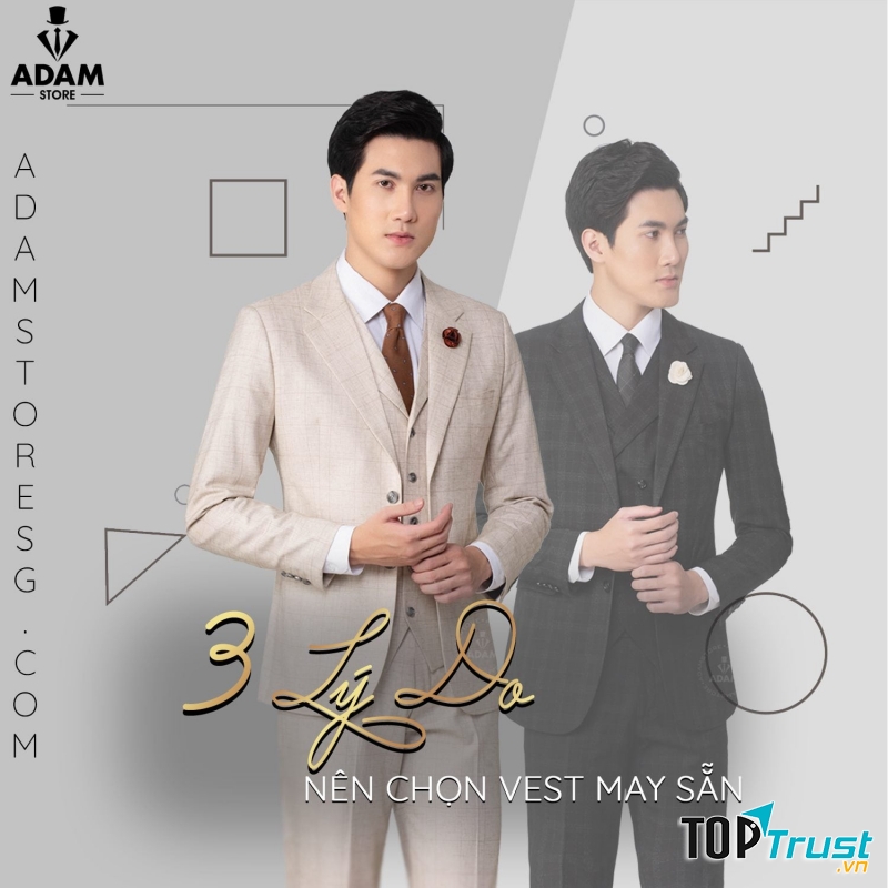 Một sản phẩm vest nam của Adam Store Bình Dương.