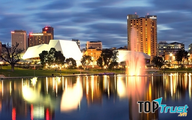 Buổi đêm ở thành phố Adelaide, Australia