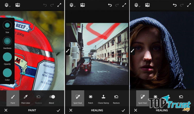 Ứng dụng chỉnh sửa ảnh Photoshop Fix