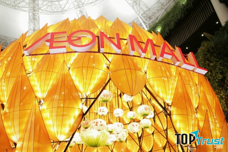 Trang trí bên trong trung tâm AEON Long Biên. Ảnh sưu tầm.