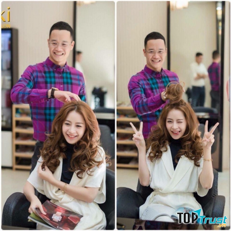 Chi Pu ở Aki Hairdressing Salon