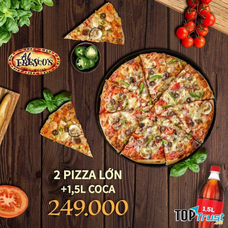 Al Fresco's có nhiều khuyến mãi tuyệt vời dành cho khách hàng