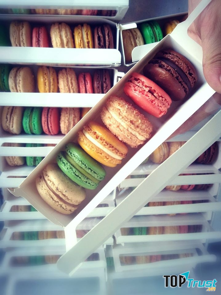 Đặc biệt không thể không kể đến món macaron đặc sắc tại đây