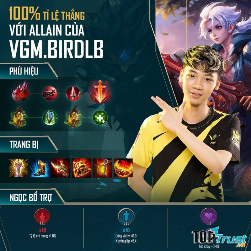 Trang bị, phù hiệu, bảng ngọc của tuyển thủy VGM.BildLB