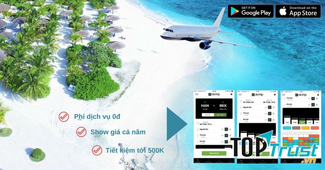 Ứng dụng đặt vé máy bay Alo Trip