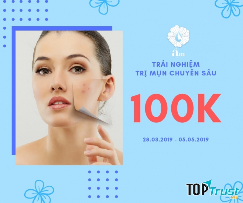 Một ca mụn khá nặng đã được Ẩm xử lý.