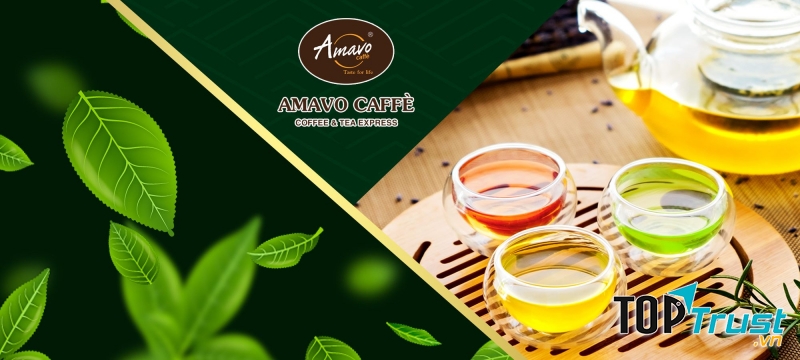 Nước uống và bánh ngọt tại Amavo Coffee