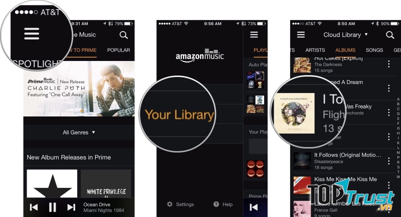 Ứng dụng nghe nhạc Amazon Music