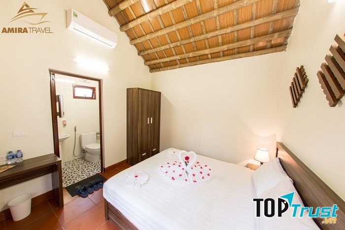 Phòng ở thoáng mát được trang bị nhiều tiện nghi